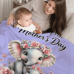 Plaid personnalisé avec nom et année Cadeau de fête des mères pour maman