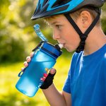 Personalised Initial Cute Animal 17 oz Kid Name Water Bottle with Silicone Straw Back to School Daily Use Children's Day Birthday Gift for Boy Girl