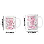 Personalised Crystal Style Medical Elements Ceramic Coffee Mug with Name Daily Use Birthday Nurses' Day Gift for Nurse