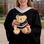 Personlig söt examen nallebjörn plyschleksak med namnår och skolnamn examensgåva för klass 2026-akademiker