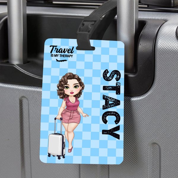 Personalisierte Cartoon-Charakter Reise Gepäckanhänger mit Namen und Text Reisezubehör Geburtstag Geschenk für Familie Freunde