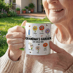 Personalized Birth Flower 11 oz 15 oz Ceramic Mug with Name and Title Daily Drinking Mother's Day Gift for Mom Grandma