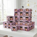 Personalised Face Photo Graduation Cap Wrapping Paper with Name Graduation Party Favor for Graduates Friends