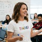 Personalisierte Multicolor Lehrer Sweatshirt T-shirt Hoodie mit Titel und Nachname Graduierung Lehrer Anerkennung Geschenk für Lehrer