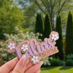 Personalised Daisy Flower Wooden Door Sign with Name Nursery Decor Baby Shower Housewarming Birthday Gift for New Parents Kids