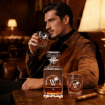 Personalised Graduation Cap Whiskey Decanter with Name and Year Graduation Gift for Graduate Family Whiskey Lover