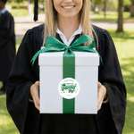 Merci pour Poppin By Autocollants imperméables avec nom Étiquette de faveur Cérémonie de remise des diplômes Décoration de fête pour les diplômés