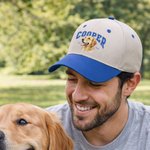 Personalised Pet Photo 100% Cotton Baseball Cap with Name and Year Pet Keepsake Birthday Gift for Pet Owners Lovers