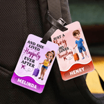 Personalised 3D Cartoon Travel Character Luggage Tag with Name Travel Accessories Birthday Gift for Family Friends Travel Lovers