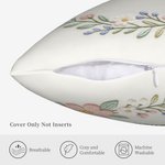 Personalisierte Nachahmung Stickerei Hochzeit Ringe weiches Kissen Abdeckung mit Namen und Datum Hochzeit Jahrestag Geschenk für Paare Newlyweds