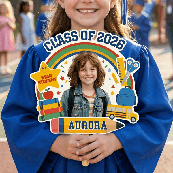 Personalized Class of 2026 Graduation Photo Fan with Name Graduation Ceremony Party Gift for Graduates