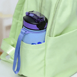 Bouteille d'eau personnalisée au nom de l'enfant avec paille en silicone Utilisation quotidienne Retour à l'école Cadeau d'anniversaire pour garçon fille