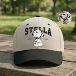 Personalised Pet Photo 100% Cotton Baseball Cap with Name and Year Pet Keepsake Birthday Gift for Pet Owners Lovers
