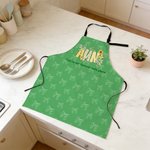 Grembiule da cucina per adulti con testo e tasche, personalizzato con cuore multicolore, regalo quotidiano per la mamma e la nonna.