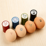 Personalised Chicken Design Name Safe Egg Stamp with Food Grade Ink and Box Birthday Gift for Family Farmer Breeder