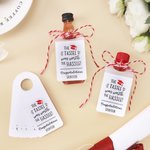 Personalisierte die Quaste war die Mühe wert Grad Cap Bottle Tag mit Text Graduation Party Geschenk für 2026 Absolventen