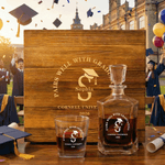 Personalised Graduation Cap Whiskey Decanter with Name and Year Graduation Gift for Graduate Family Whiskey Lover