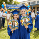 Gepersonaliseerde afstudeerwaaier met naam van de klas van 2026 Afstudeerfeest Cadeau voor afgestudeerden