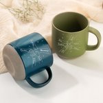 Personalized Hands in Hands Ceramic Mug with 1-8 Names and Text Home Use Mother's Day Gift for Mom Grandma