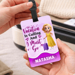 Personalised 3D Cartoon Travel Character Luggage Tag with Name Travel Accessories Birthday Gift for Family Friends Travel Lovers