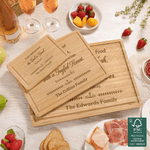 Personalised Bible Verses Cross FSC Charcuterie Bamboo Cutting Board with Name Housewarming Wedding Gift for Family Friends Christian