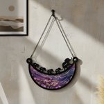 Personalisieren Sie Elefant Mama und Kinder mondförmig Acryl Suncatcher mit Namen Fenster hängen Home Decor Muttertag Geschenk für Mama Oma