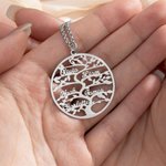 Collar personalizado Árbol de la Vida con 1-13 Nombre Familia Joyería Día de la Madre BIrthday Regalo para Mamá Abuela