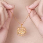 Personalized Dainty Family Tree Necklace with 1-8 Birthstones Exquisite Jewelry Mother's Day Birthday  Gift for Mom Grandma