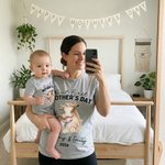 Personalized Our First Mother's Day 100% Cotton T-shirt Baby Bodysuit with Name Birthday Mother's Day Gift for Baby Mother
