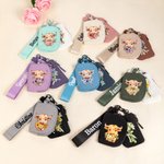 Personalized Cute Highland Cow Birth Flower Wristband Wallet with Name Mother's Day Birthday Gift for Women