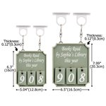 Personalized Books Read This Year Wooden Books Read Tracker with Text Bookshelf Decor Birthday Anniversary Gift for Reader Book Lover