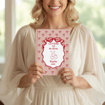 Personalised Bow Design A5 Journal Notebook with Name and Year Record Blessings Singles Party Wedding Gift for Bridal