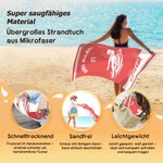 Personalisiertes Strandtuch mit Schwimm-Silhouette | mit Wunschtext und Namen | in 2 Größen erhältlich | Geburtstag Geschenk für Schwimmbegeisterte