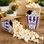 Personalisierte Dank für Poppin durch zu feiern Popcorn Aufkleber Etiketten mit Namen Graduierung Party Gunst für Absolventen Freunde