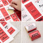 Gepersonaliseerde afstuderen 120 stuks chocolade wikkel stickers met naam jaar school naam afstuderen partij snoep decoratie Favor voor afgestudeerden