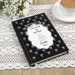 Personalised Bow Design A5 Journal Notebook with Name and Year Record Blessings Singles Party Wedding Gift for Bridal