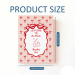 Personalised Bow Design A5 Journal Notebook with Name and Year Record Blessings Singles Party Wedding Gift for Bridal