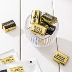 Gepersonaliseerde afstuderen 120 stuks chocolade wikkel stickers met naam jaar school naam afstuderen partij snoep decoratie Favor voor afgestudeerden