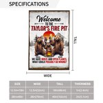 Personalized Welcome To The Bear Family Fire Garden Flag with Names Home Garden Decor Camping Anniversary Gift for Family Gardening Enthusiasts