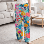 Pantalon de pyjama à cordon avec nom coloré Cadeau d'anniversaire pour les femmes et les amis