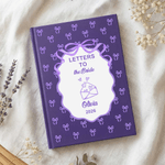 Personalised Bow Design A5 Journal Notebook with Name and Year Record Blessings Singles Party Wedding Gift for Bridal