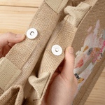 Bolsa de yute grande con nombre Accesorios de viaje Fiesta en la playa Regalo de cumpleaños personalizado Tortuga marina de acuarela Animales del océano para mujer