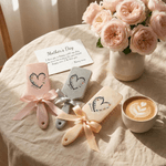 Personalized 1-6 Birth Flowers Long Handle Paddle Brush with Name and Ribbon Mother's Day Birthday Gift for Mother Grandma