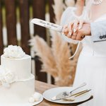 Personalisierte Initiale Kuchenmesser und Server-Set mit Namen und Datum Hochzeit Verlobung Geschenk für Paar