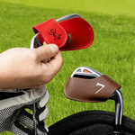 Gepersonaliseerde Multicolor PU lederen monogram Golf Magnetische Golf Club Head Cover met nummer Golf Tools Verjaardagscadeau voor Golfspeler Lover