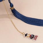 Gepersonaliseerde Glitter Cartoon Karakter Afstuderen Cap Charm Tassel Decoratie met Naam en Jaar Afstuderen Gift voor Afgestudeerden Vrienden