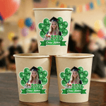 Personalized Balloons Ribbon Graduation Photo Sticker with Name Graduation Ceremony Party Gift for Graduates