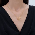 Gepersonaliseerde sierlijke paarden hart ketting met naam Verjaardag Moederdag paardrijden cadeau voor mama paardenliefhebber