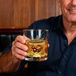 Personalized Fishing Theme Old-Fashioned 10 oz Whiskey Glass with Name Daily Use Father's Day Birthday Gift for Men Fishing Enthusiasts