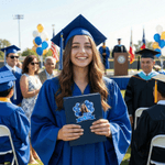 Personalized Balloons Ribbon Graduation Photo Sticker with Name Graduation Ceremony Party Gift for Graduates